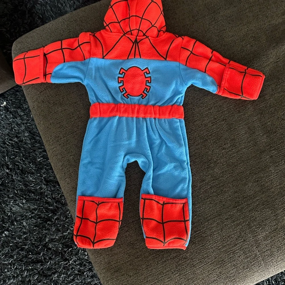 Marvel Spider-Man Toddler Hooded Fleece Costume - Red & Blue - Picture 4 of 4